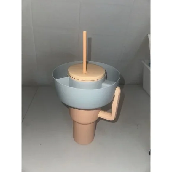 Water Bottle Snack Bowls For Tumbler Accessory Fits 40oz Stanley 4pc Set - Picture 8 of 13